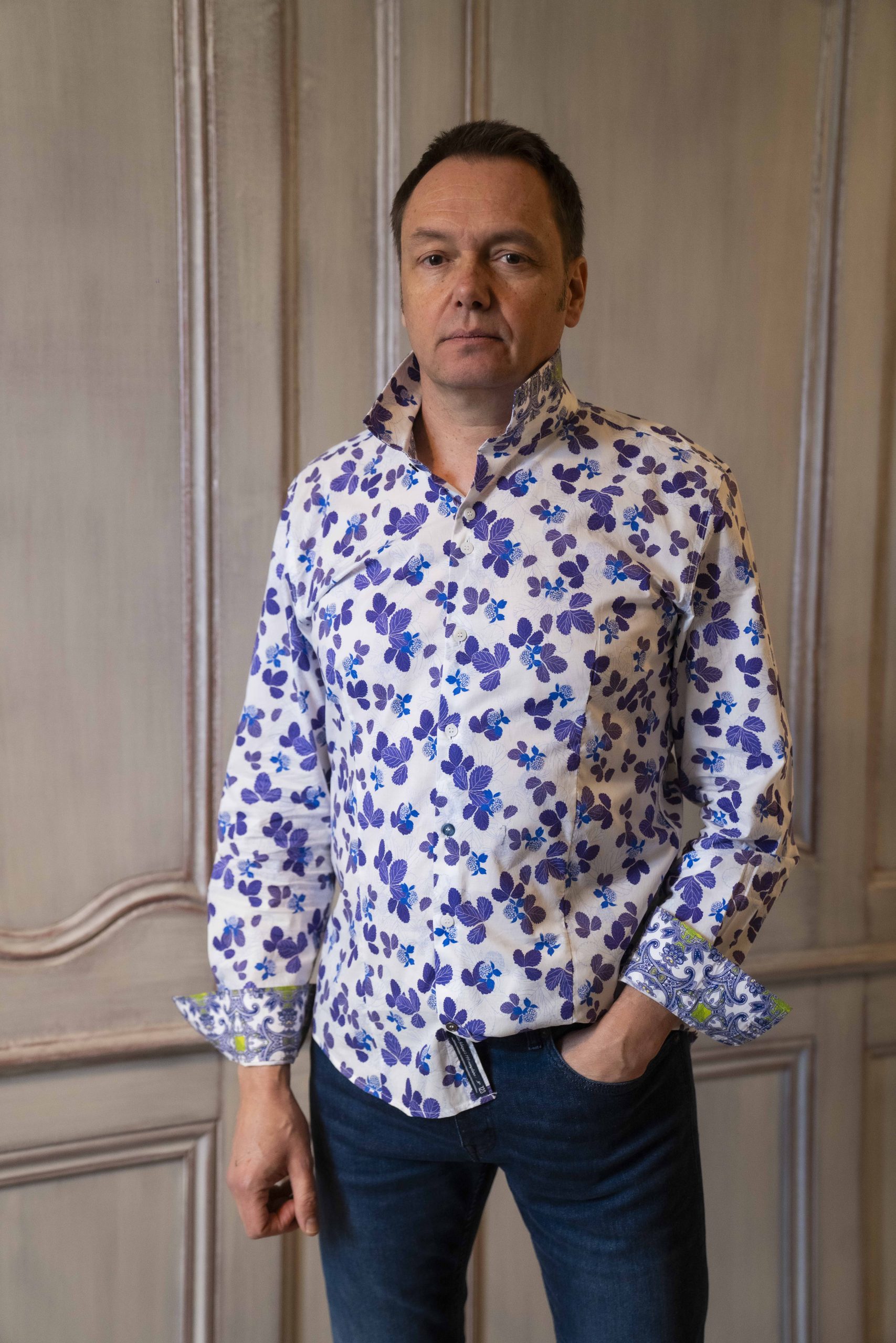 CHEMISE NUMEROLOG1E YANICE SLIM FIT HOMME