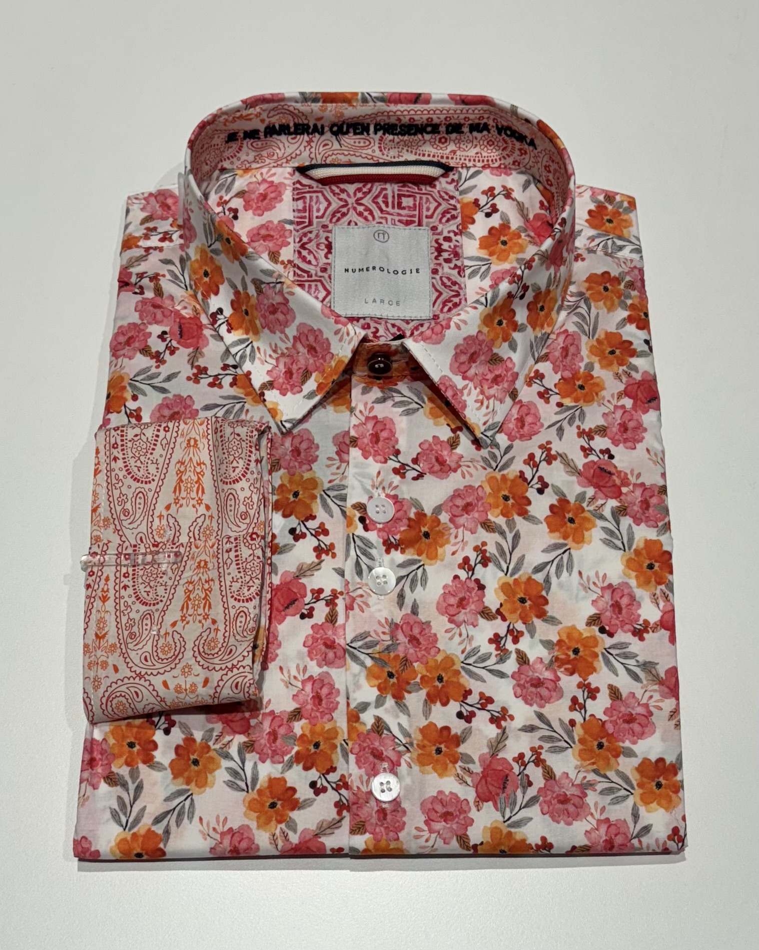 CHEMISE NUMEROLOG1E CARLOS SLIM FIT HOMME