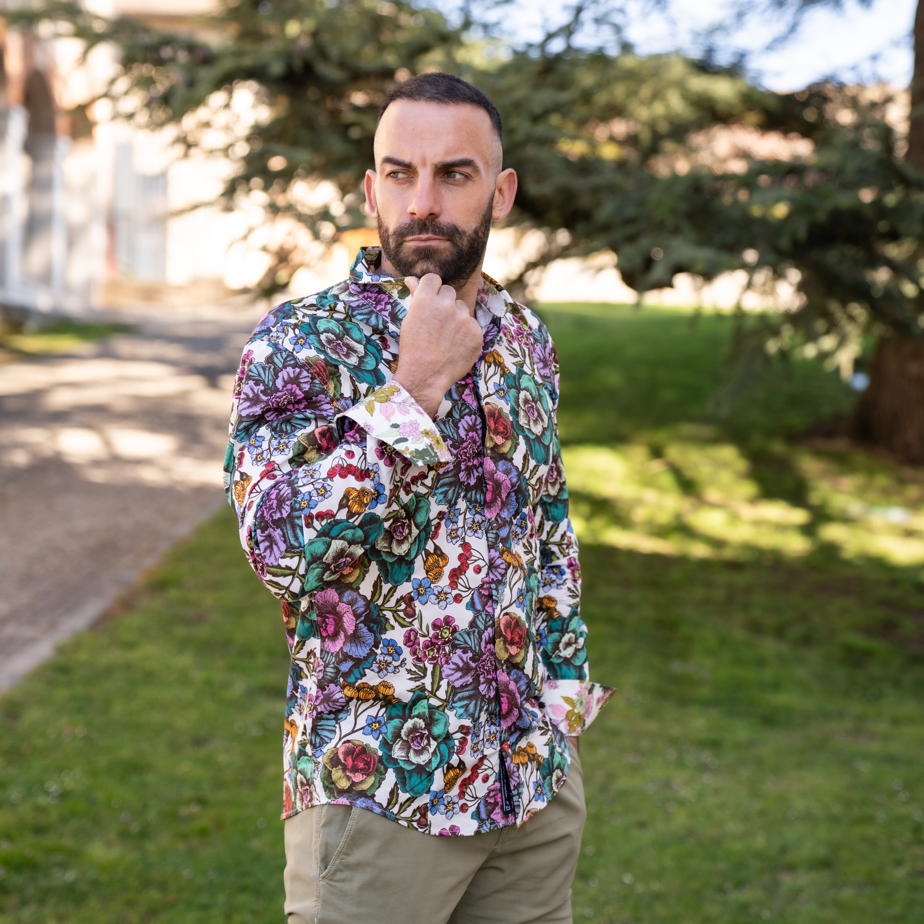 CHEMISE NUMEROLOG1E TAMATOA SLIM FIT HOMME